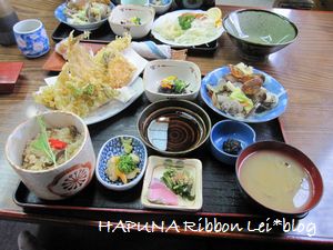 天ぷらメインの定食